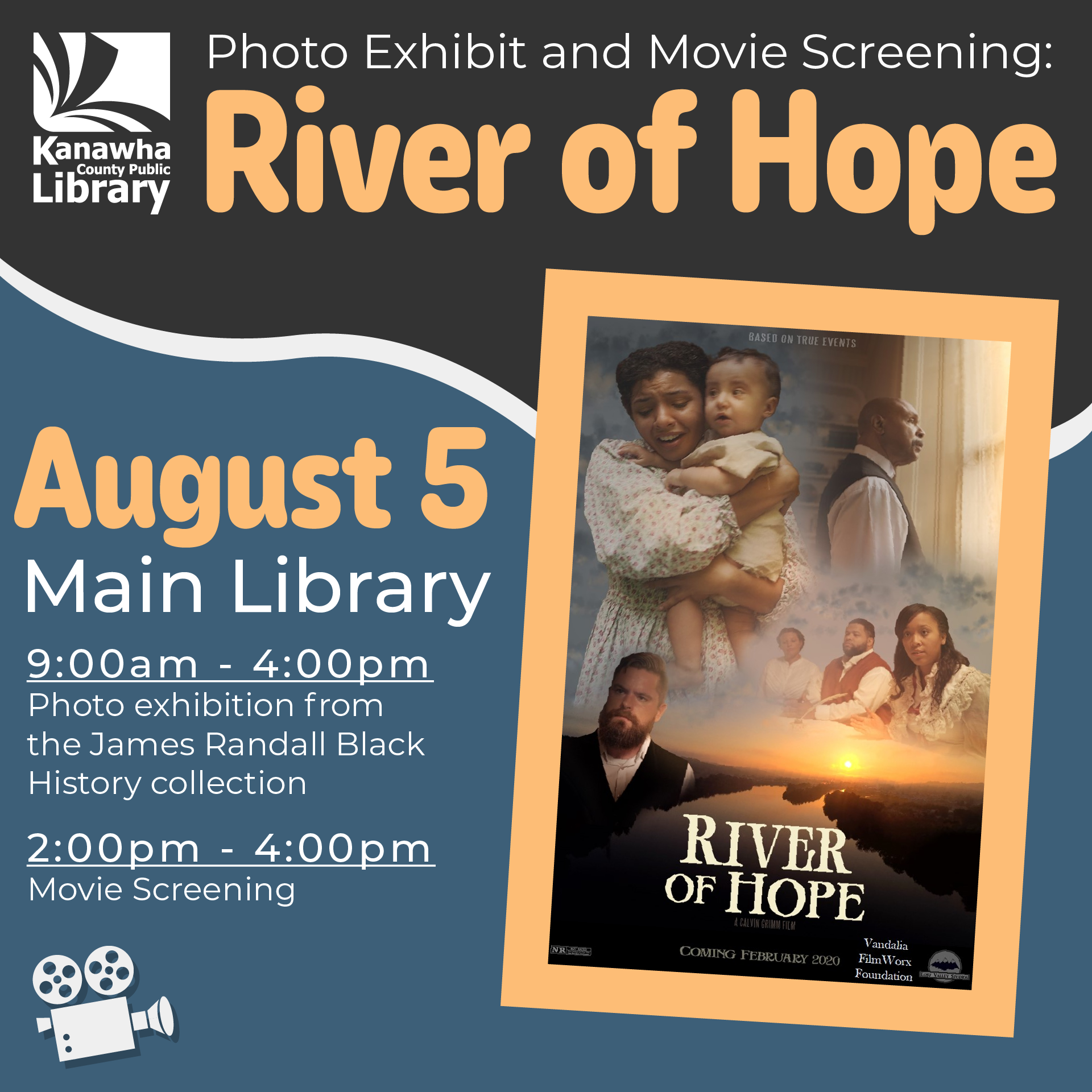 Photo Exhibit and Movie Screening River of Hope Kanawha County